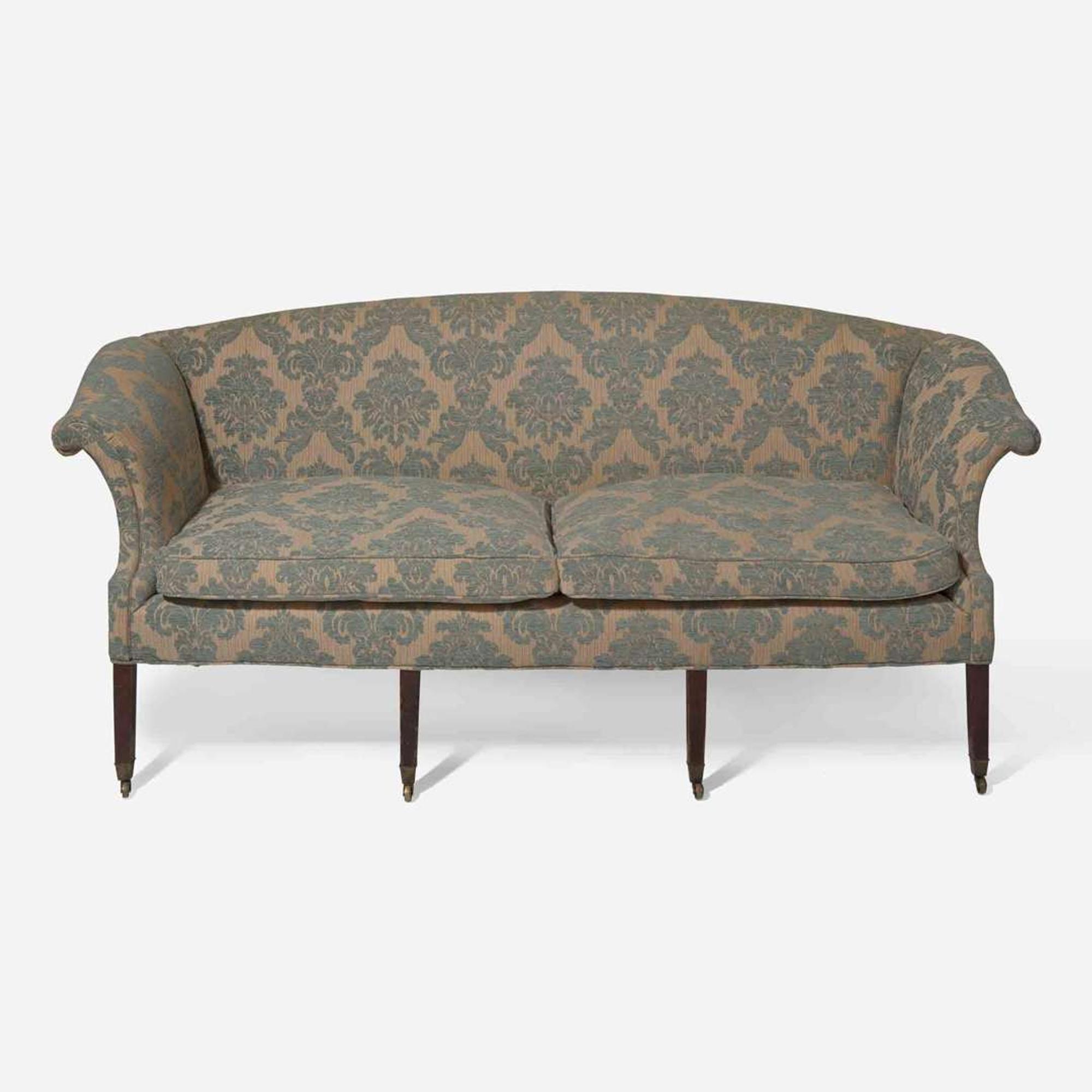 A George III mahogany sofa late 18th century