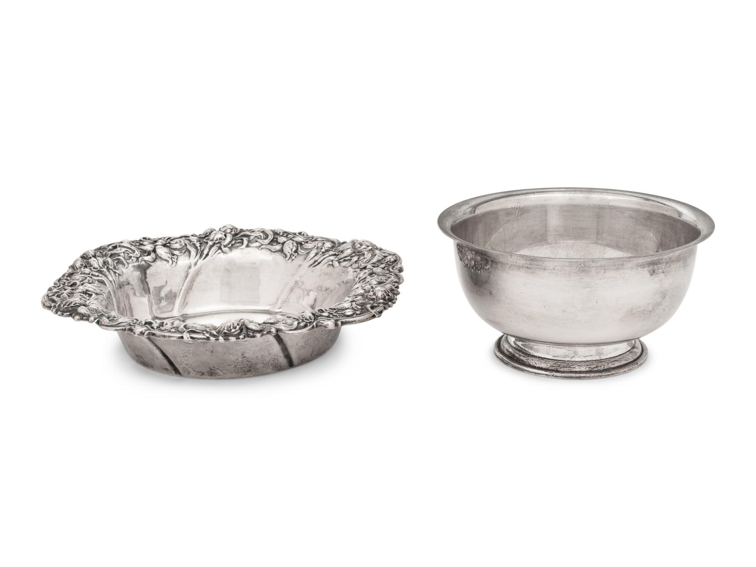 Two American Silver Bowls