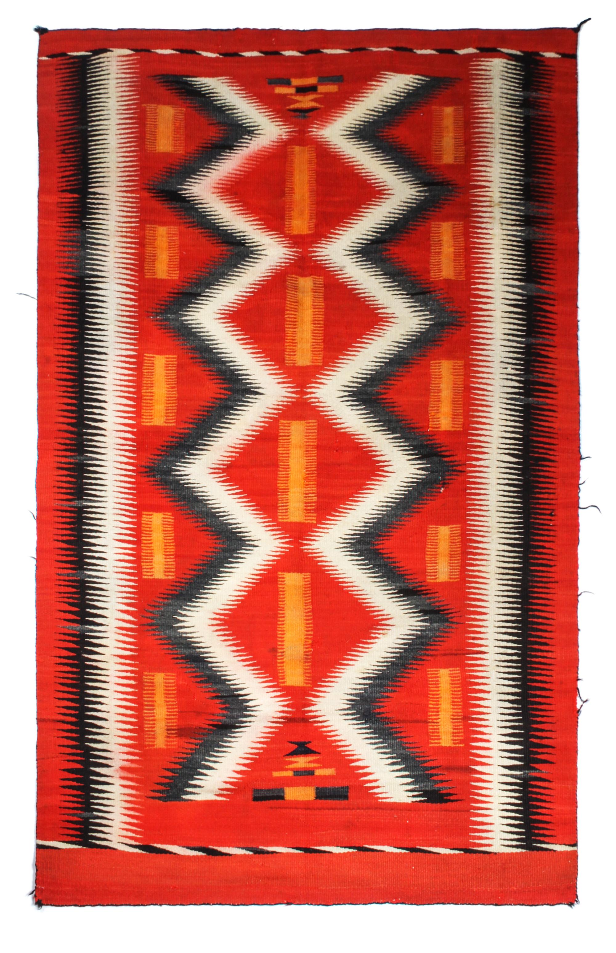A Navajo Transitional Weaving 50 x 72 inches. — CIRCA 1890