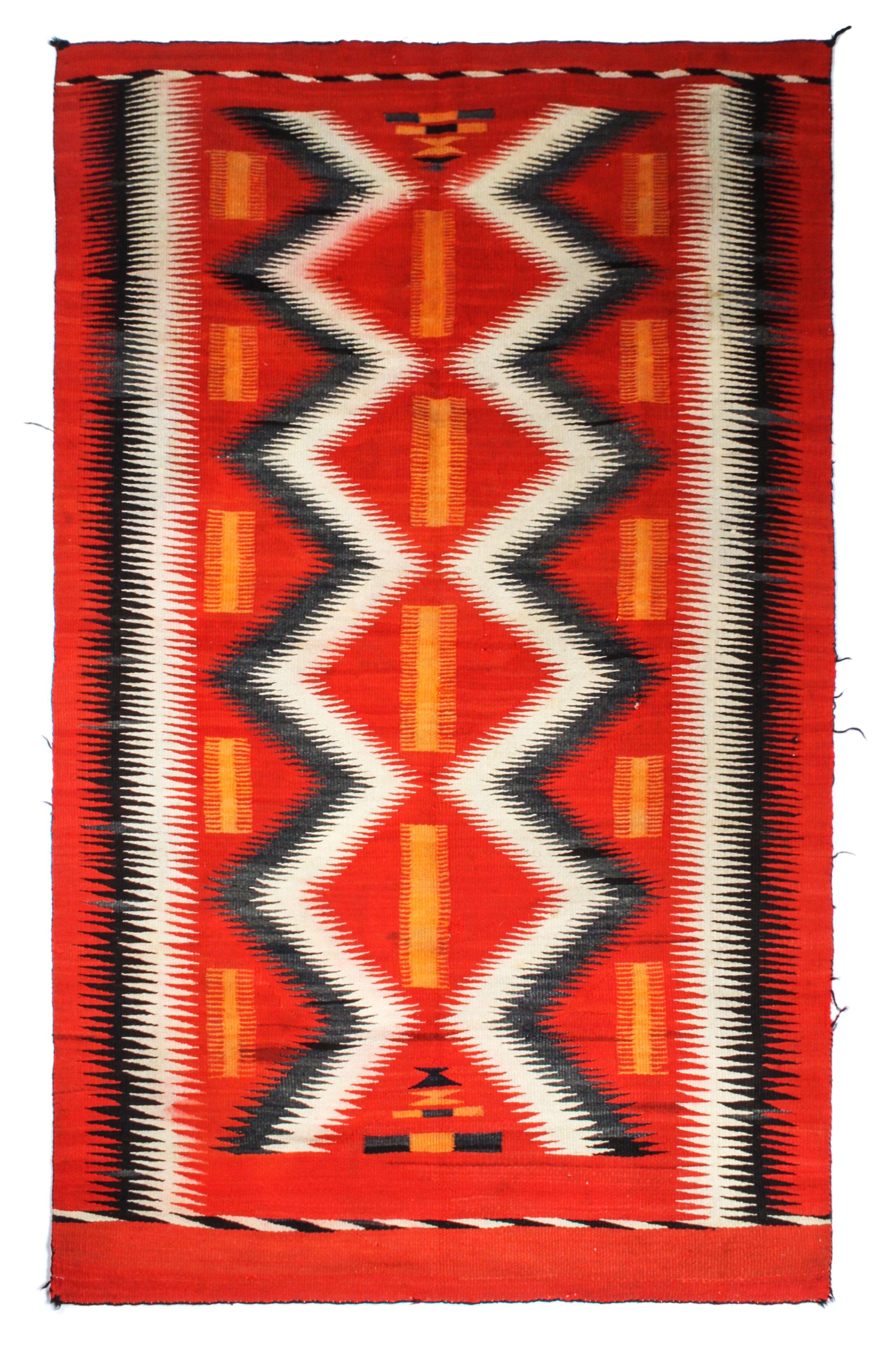 A Navajo Transitional Weaving 50 x 72 inches. — CIRCA 1890