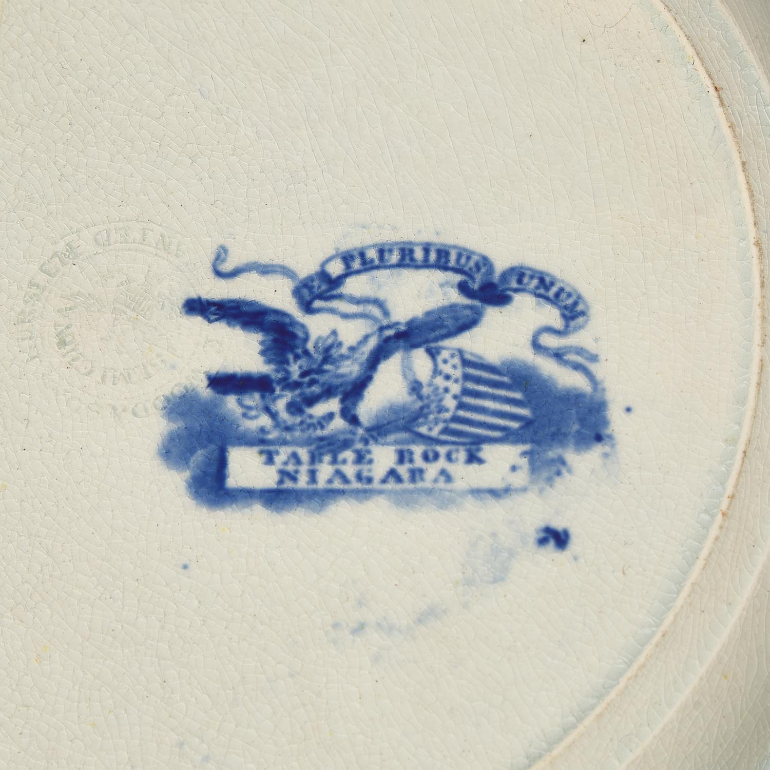 A Group of Four Staffordshire Historical Blue Plates