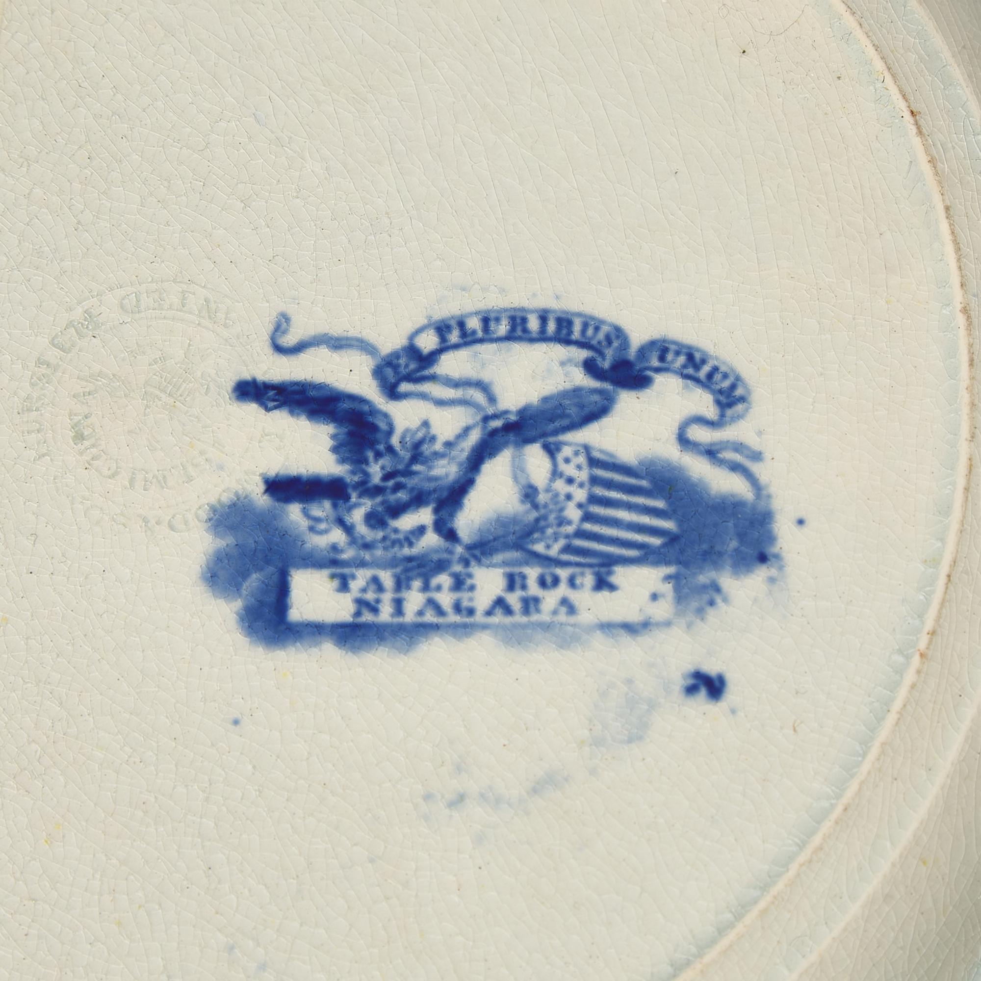 A Group of Four Staffordshire Historical Blue Plates