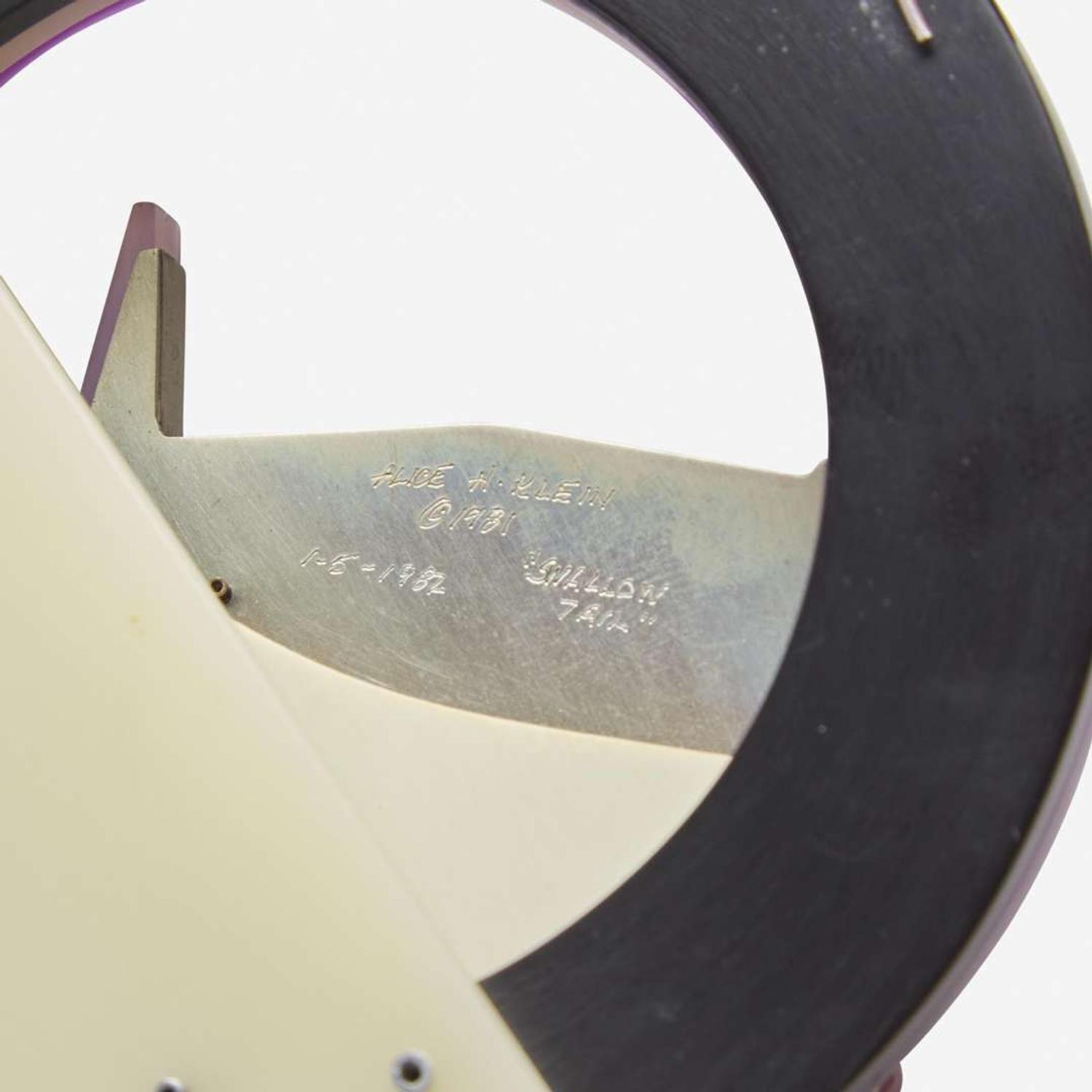 Alice Klein (American, b. 1956) Swallow Tail Necklace and Two Pairs of Earrings, USA, 1982