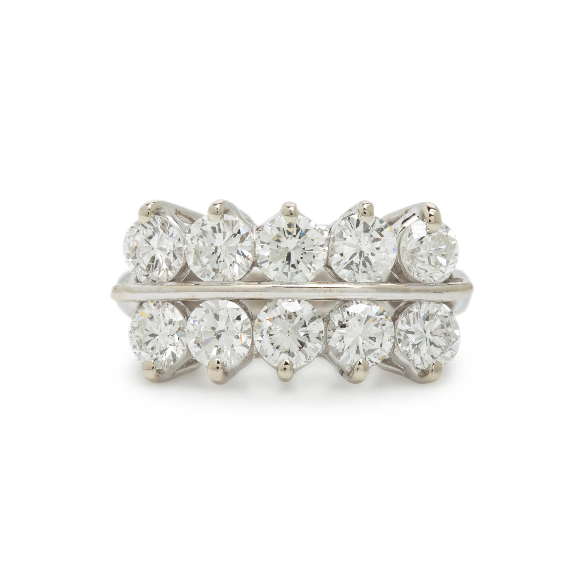Diamond and White Gold Ring