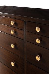A Widdicomb Walnut and Bronze Chest of Drawers