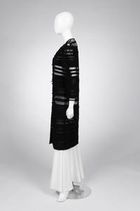 Ralph Rucci Wool Crepe and Net Banded Jacket, 2000-10s