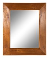 A Contemporary Walnut Mirror