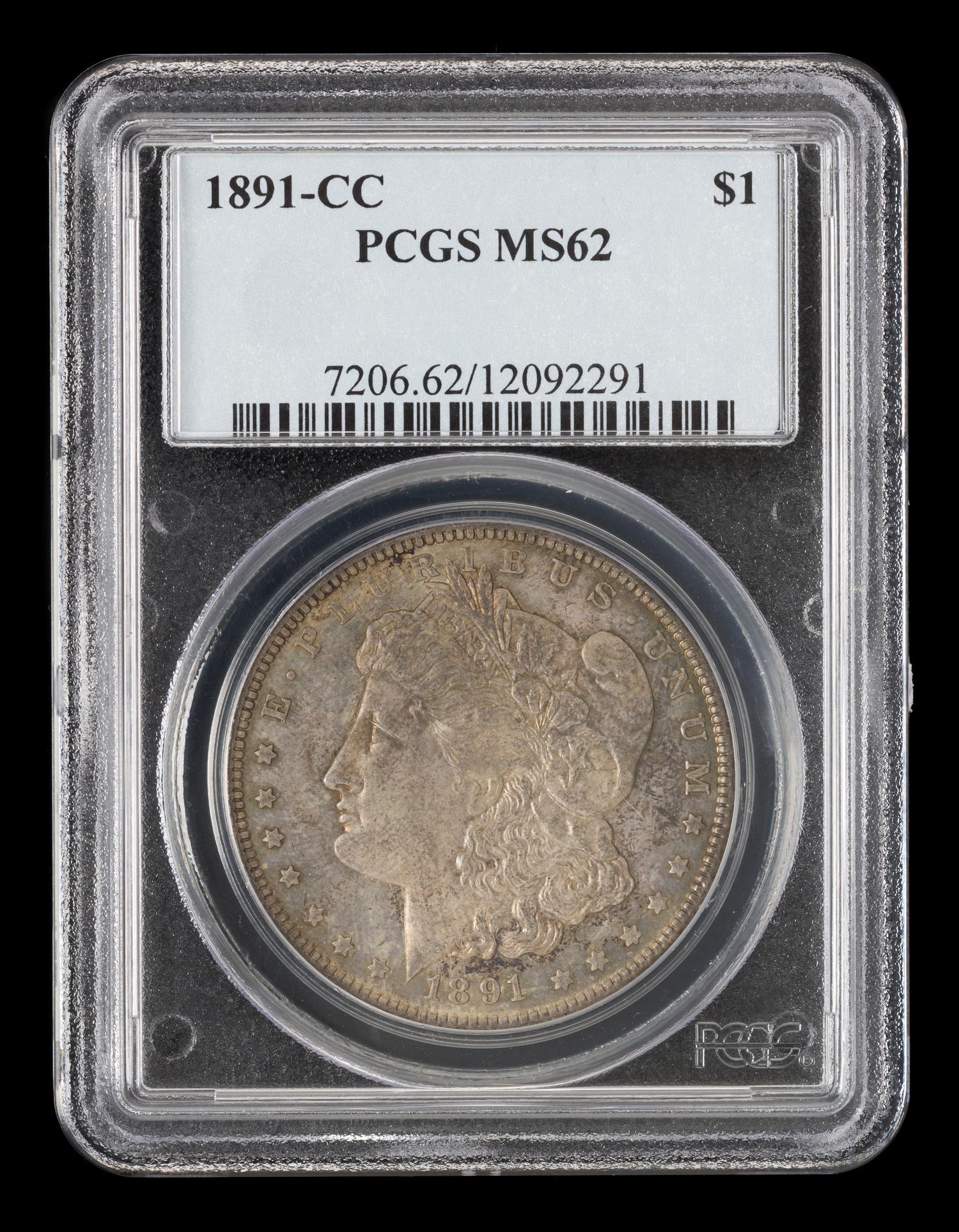 A United States 1891-CC Morgan Silver Dollar Coin