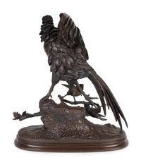 Pheasant and Two Small Birds