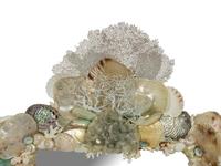 A Grotto Style Shell and Coral-Encrusted Mirror