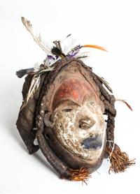 An African Carved Mask Height 11 inches.