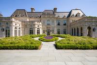 A George III Style Inlaid Mahogany Side Table