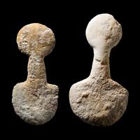 Two Anatolian Marble Idols