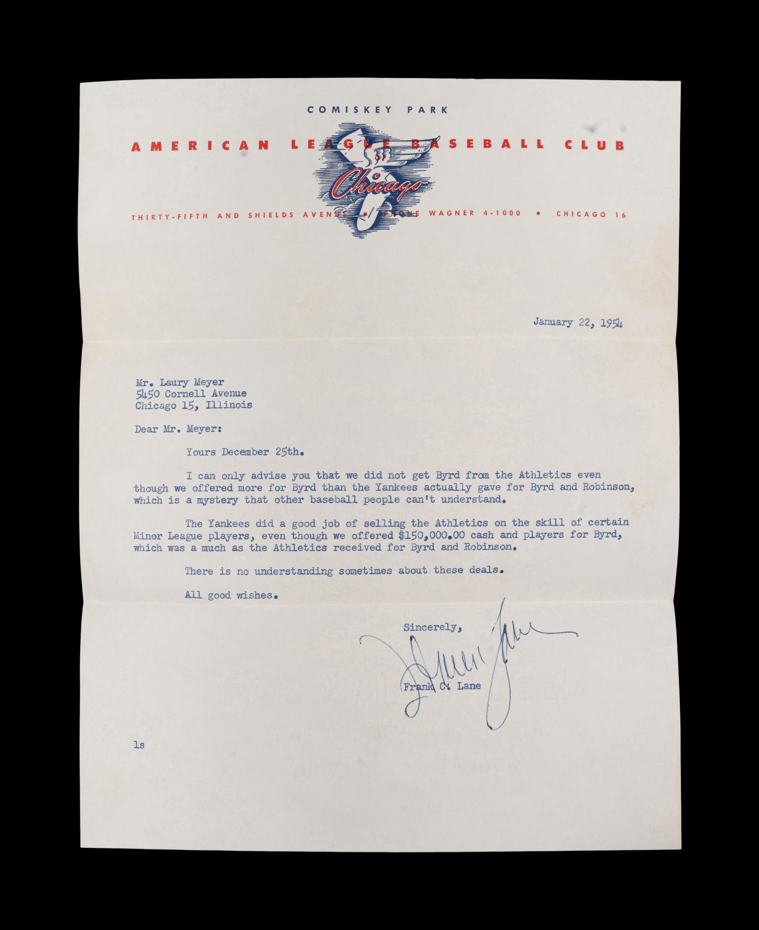 A Group of 1950s Comiskey Park Chicago White Sox Signed Type One Photographs and Ephemera Including Nellie Fox Signed Photograph,