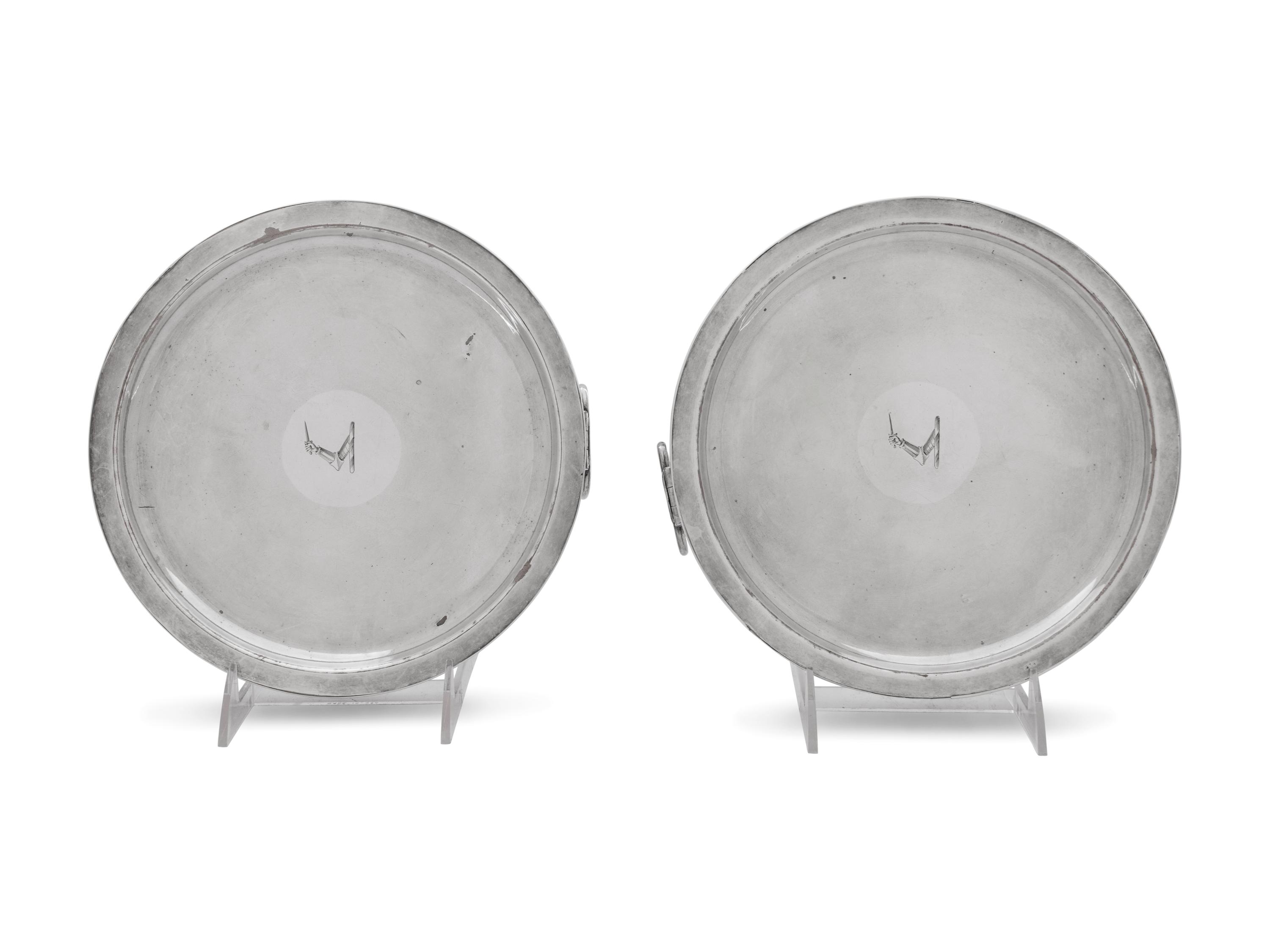 A Pair of Sheffield-Plate Warming Stands