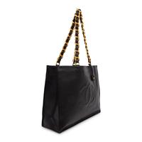 Chanel, Black Leather CC Tote
