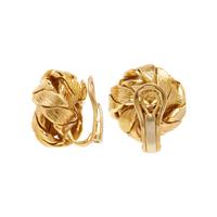 TIFFANY & CO., YELLOW GOLD KNOT CLIP EARRINGS