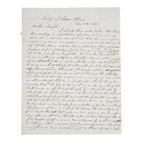 [Mormonism] A Unique Contemporary Manuscript Account of Joseph Smith's Final Words to His Followers, the Day Before his Violent Death, on the Interior of a Postal Cover