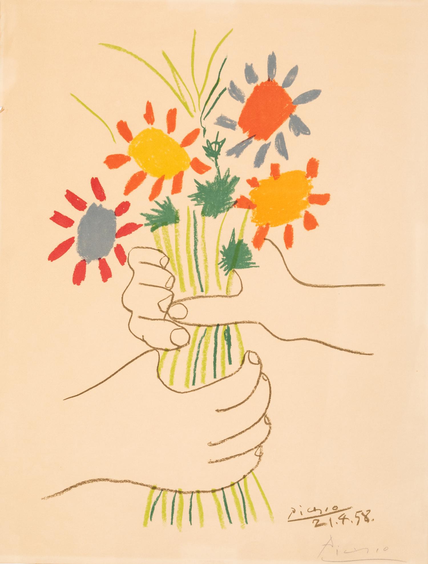 After Pablo Picasso, (Spanish, 1881-1973), Bouquet of Peace and Bouquet of Peace