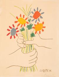 After Pablo Picasso, (Spanish, 1881-1973), Bouquet of Peace and Bouquet of Peace