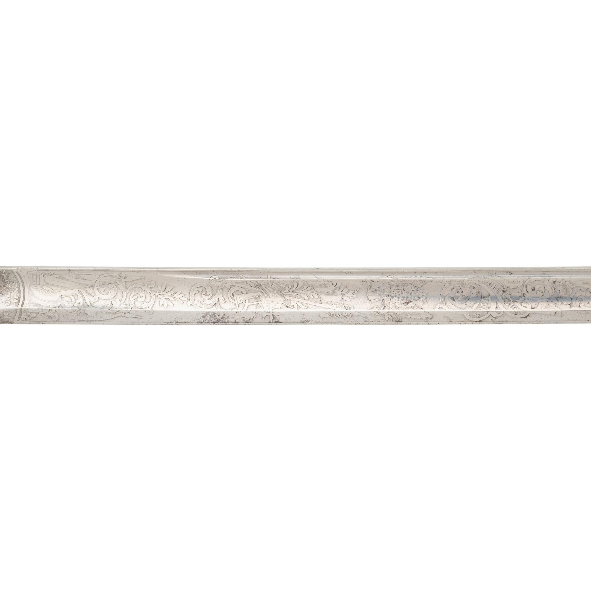 Published Horstman Model 1850 Staff & Field Officers Topographical Engineers Sword Inscribed to Lt. O.G. Wagner - Died of Wounds at Yorktown