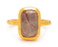 A Yellow Gold and Diamond Ring,