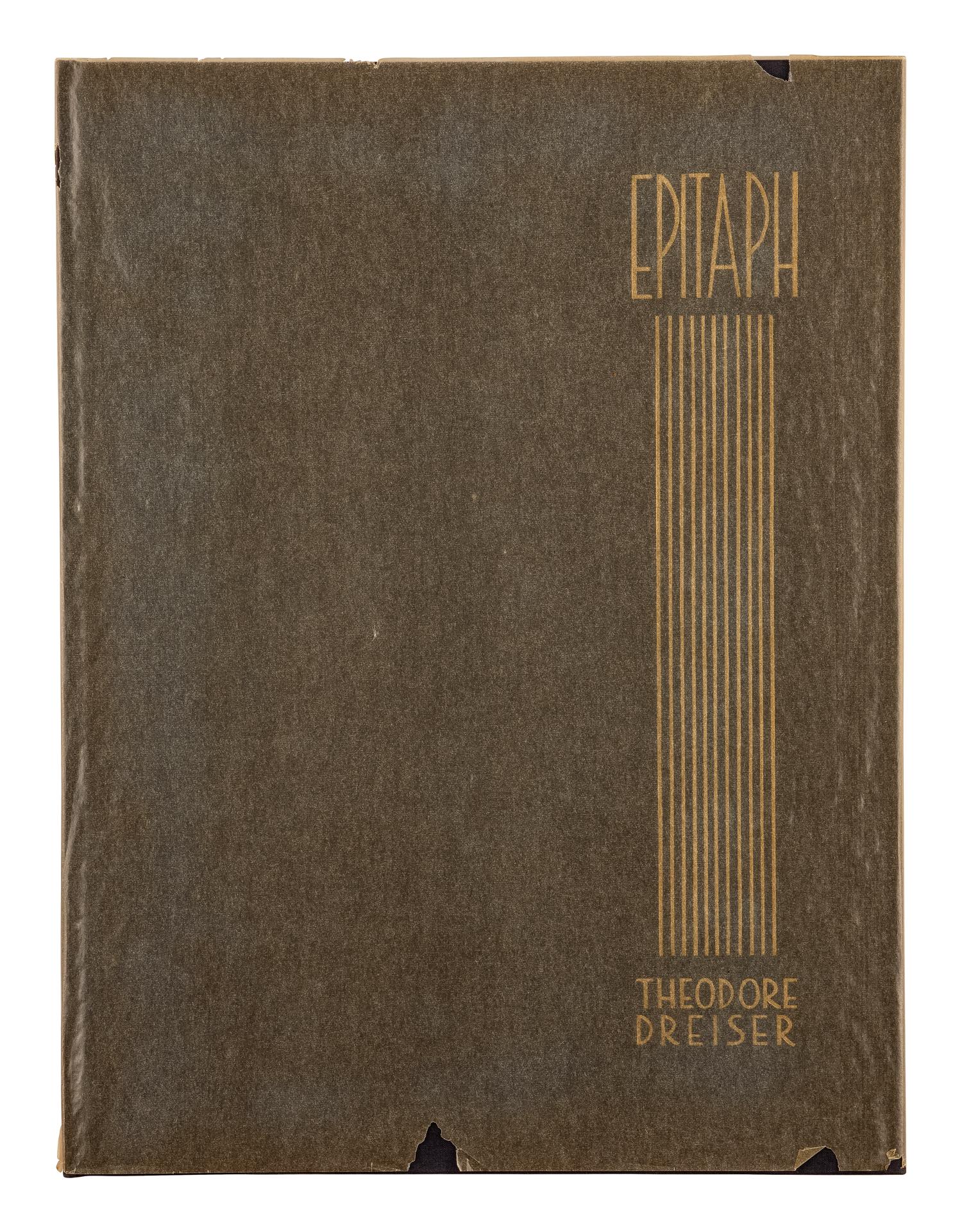 DREISER, Theodore (1871-1945). Epitaph a Poem. Robert Fawcett, illustrator. New York: Heron Press Incorporated, 1929.