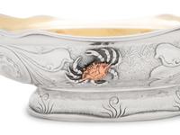 An American Silver and Mixed Metal Serving Bowl