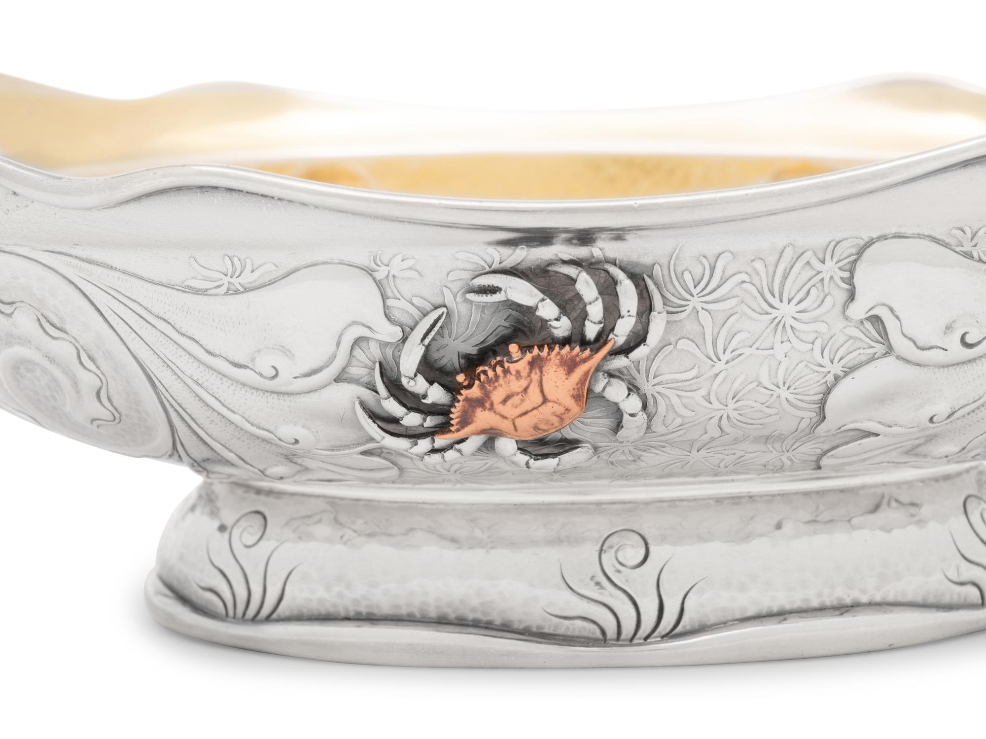 An American Silver and Mixed Metal Serving Bowl