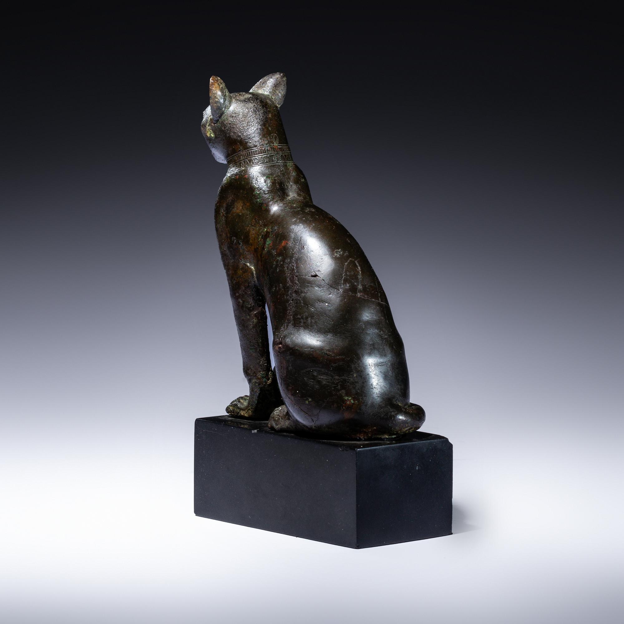 An Egyptian Bronze Cat