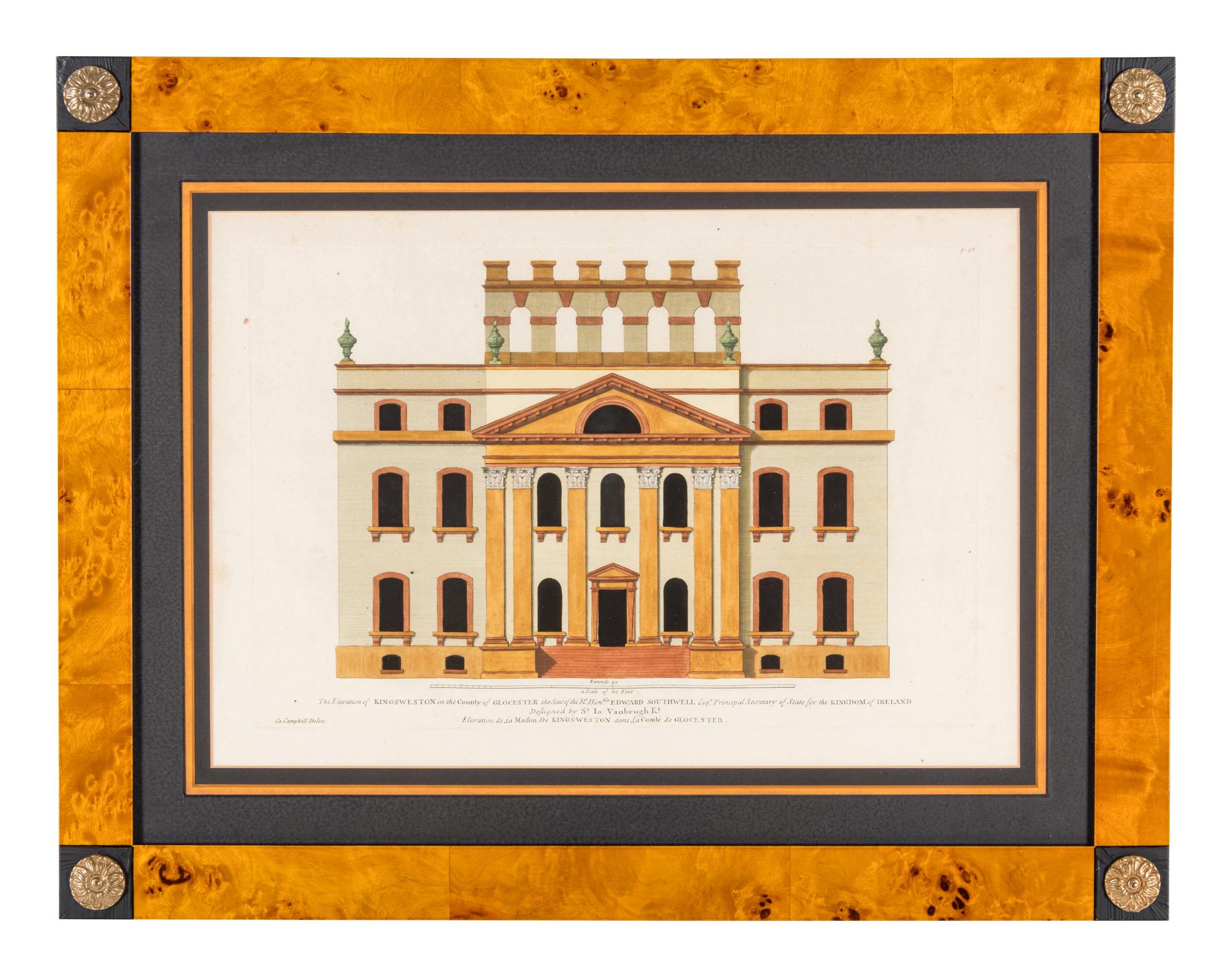 Four Architectural Engravings — 19TH CENTURY