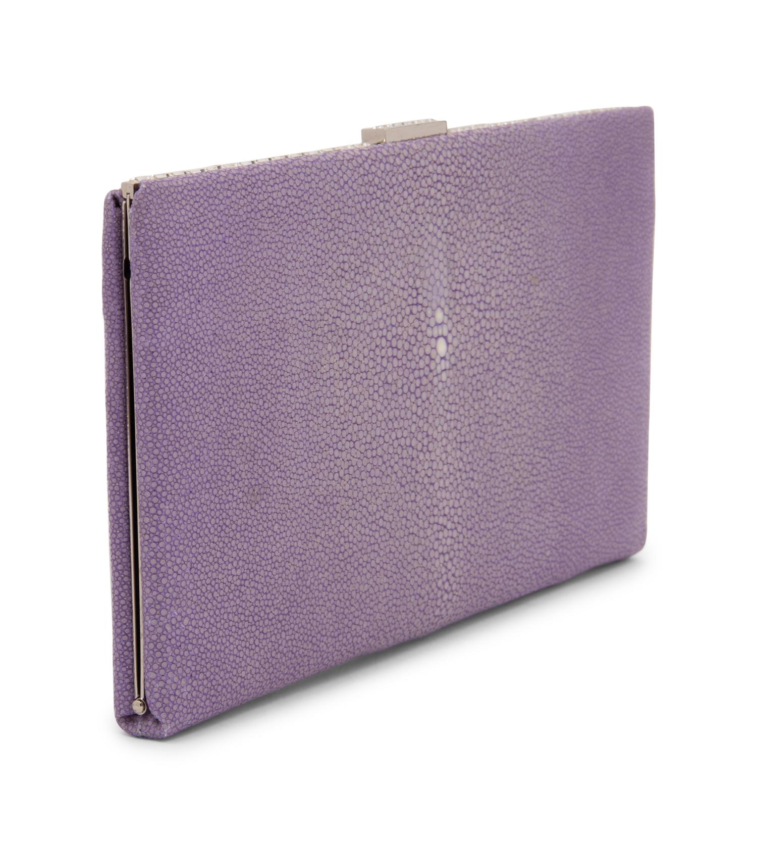 Judith Leiber Purple Stingray Clutch, 2000s