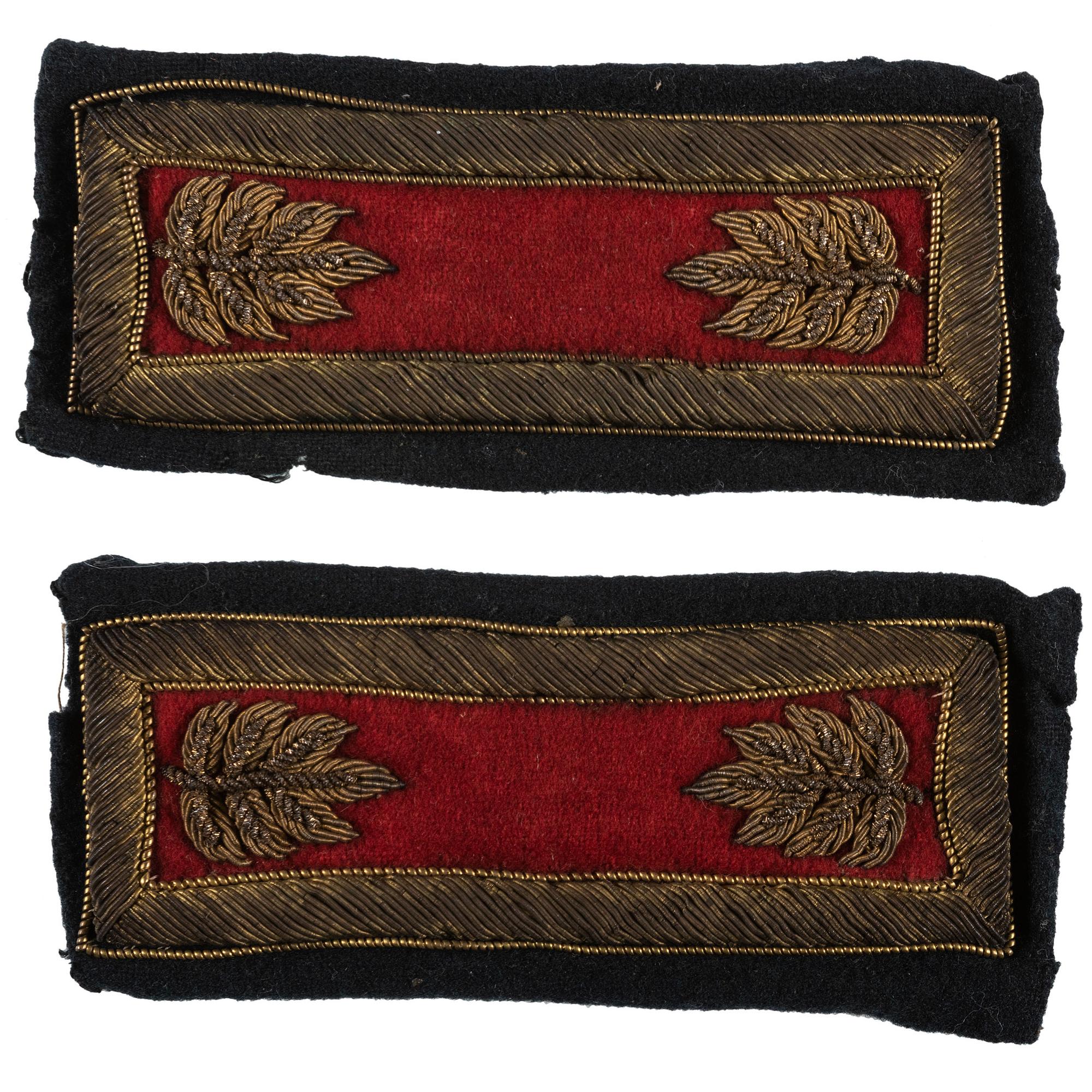 Major Frank Rolfe, 1st Massachusetts Heavy Artillery, KIA Battle of Harris Farm. Shoulder straps and ephemera.