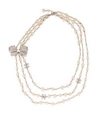 Chanel Faux-Pearl & Rhinestone Necklace