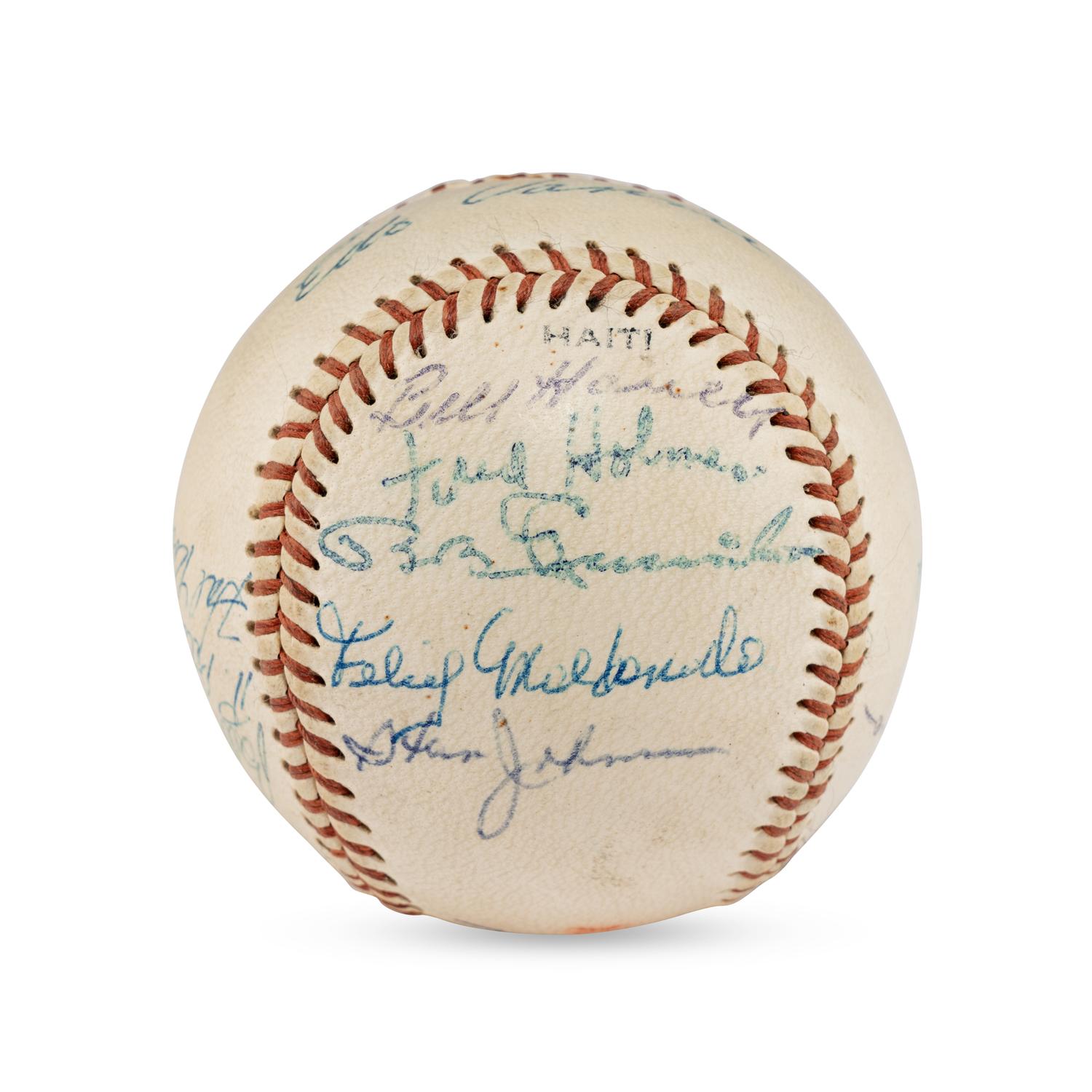 A 1964 Seattle Rainers Team Signed Autograph Baseball