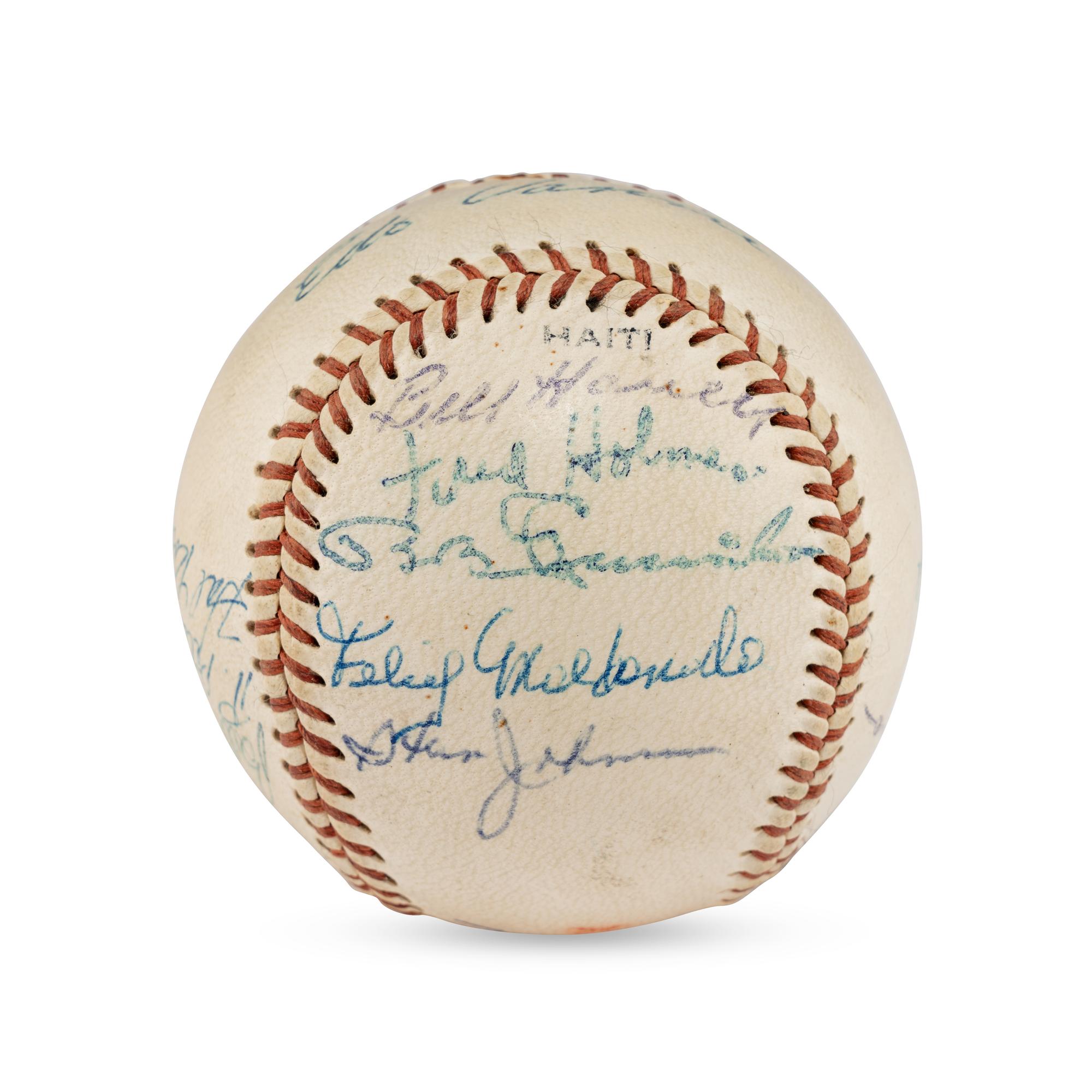 A 1964 Seattle Rainers Team Signed Autograph Baseball