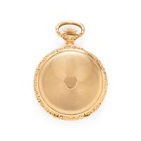 PARKER & VAN CLEVE, A.W.C. CO., 14K YELLOW GOLD POCKET WATCH