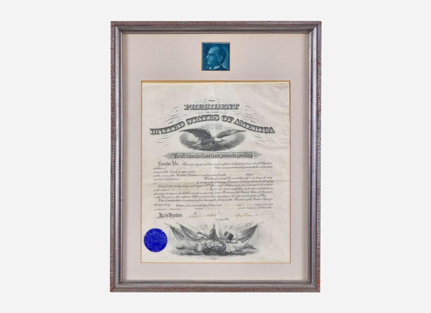 [Presidential] McKinley, William: Partially-Printed Document, signed