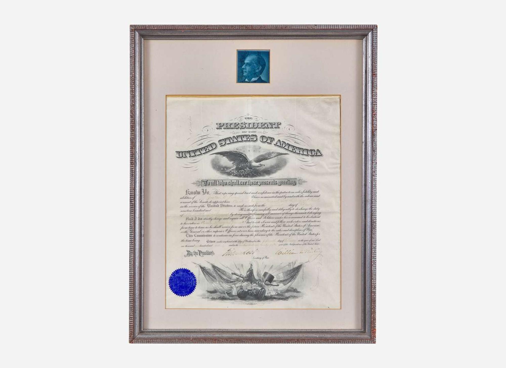 [Presidential] McKinley, William: Partially-Printed Document, signed