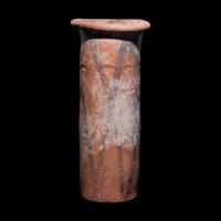 An Egyptian Painted Terracotta Cylinder Jar