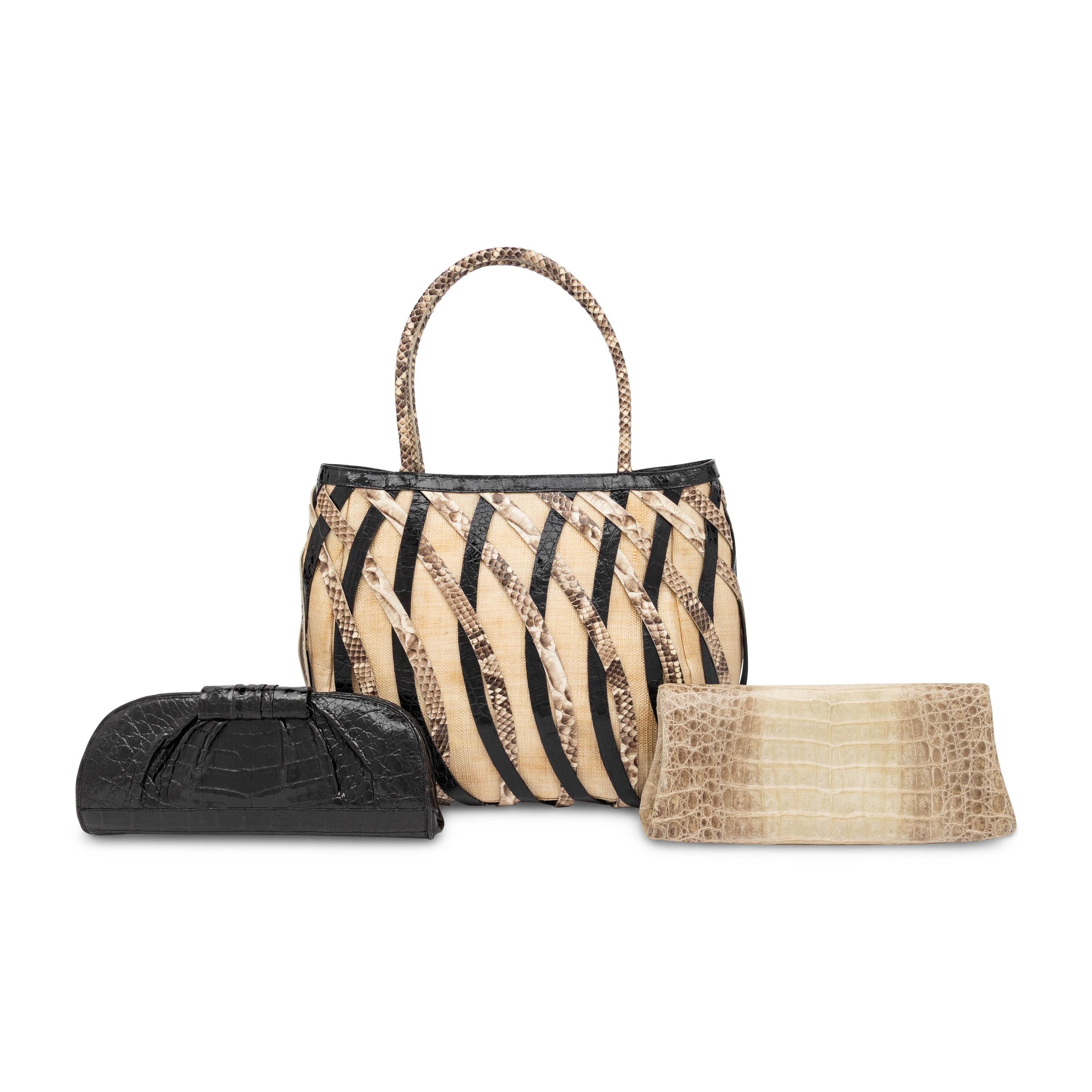 Nancy Gonzalez, Three Exotic Skin Handbags