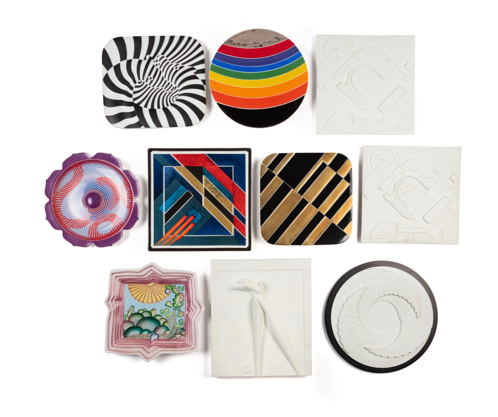 A Collection of Ten Rosenthal Annual Porcelain Artist Plates