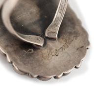 Navajo and Zuni Silver Rings, with Inlay