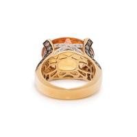 LE VIAN, CITRINE, DIAMOND AND COLORED DIAMOND RING