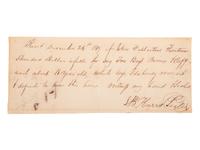 [SLAVERY & ABOLITION]. Manuscript bill of sale for enslaved African American children "Primus" and "Cuff." [Tennessee?], 24 December 1817.
