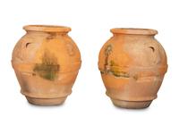 A Pair of Terracotta Olive Jars