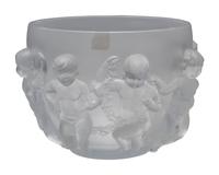 A Lalique ' Luxembourg' Frosted Glass Bowl