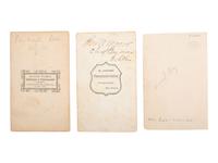 [CIVIL WAR]. A group of 3 CDVs of Brown Water Navy officers, incl. John W. Moore, Martin Duane, and Howard P. Gray.