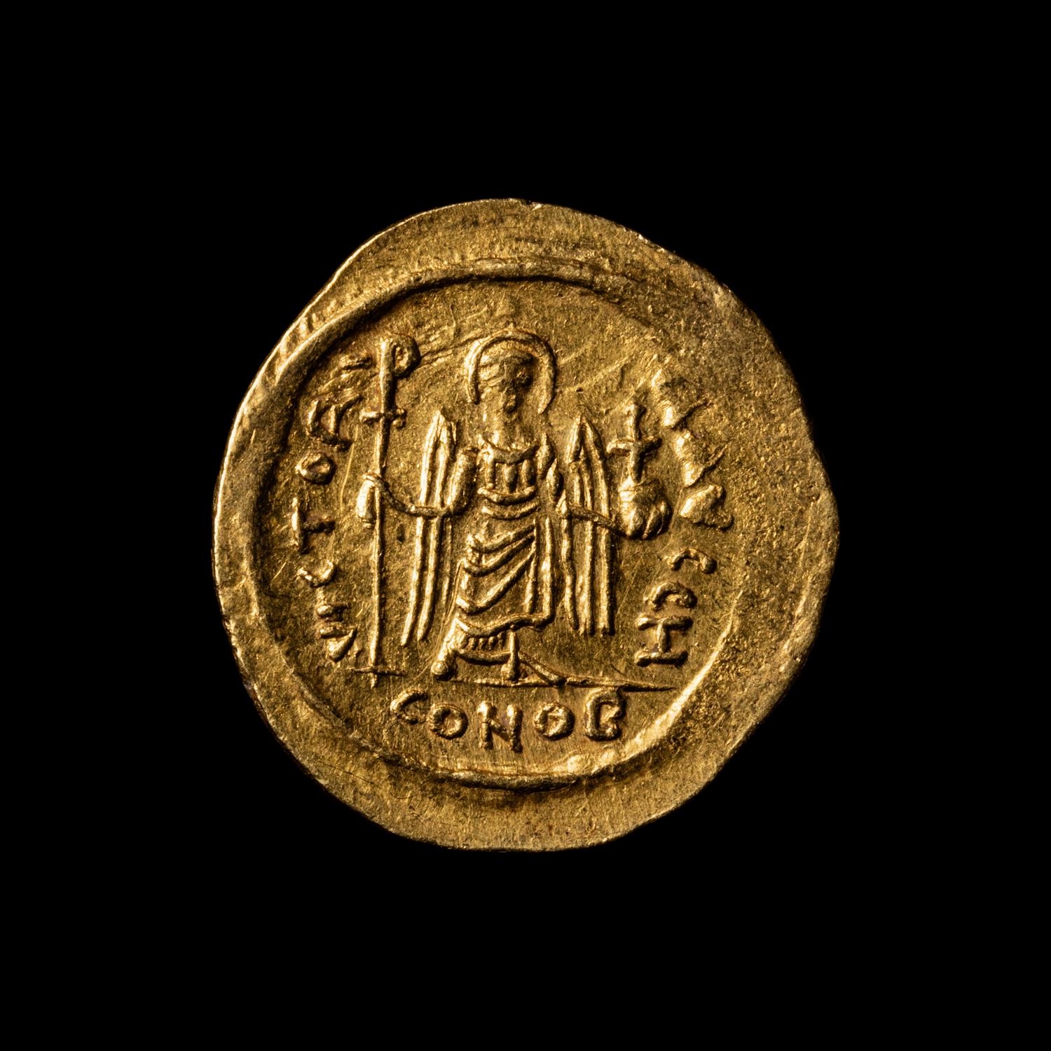 [ANCIENTS] BYZANTINE EMPIRE. Focas. Constantinople Mint (c. 607-609 AD). Av Solidus (4.5 g)