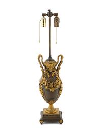 A French Bronze and Gilt Metal Mounted Lamp — LATE 19TH/EARLY 20TH CENTURY
